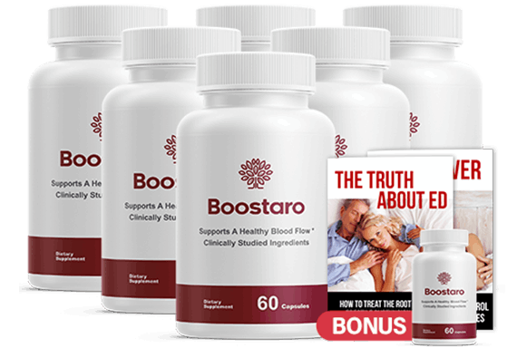 Boostaro 6-bottle package with free shipping